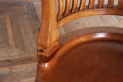 Victorian Swivel Mahogony Office Chair